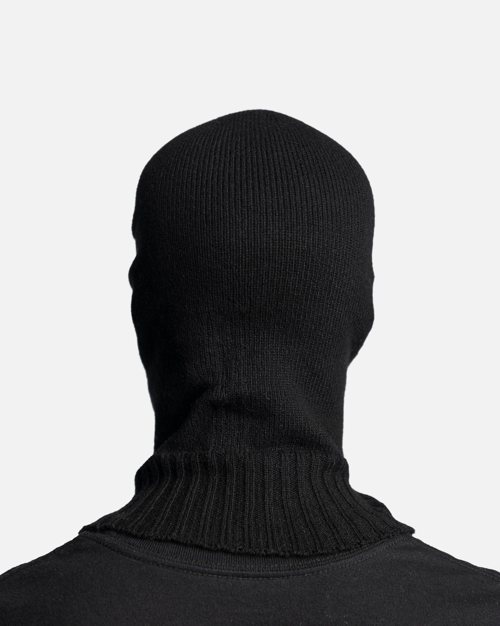 Оригінальна Strobe Balaclava In Black Rick owens – вид ззаду