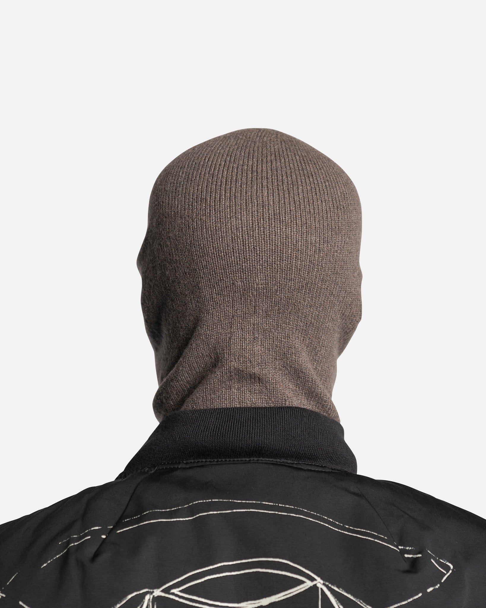 Strobe Balaclava In Dust Rick owens – Гарантія оригінальності – вид ззаду