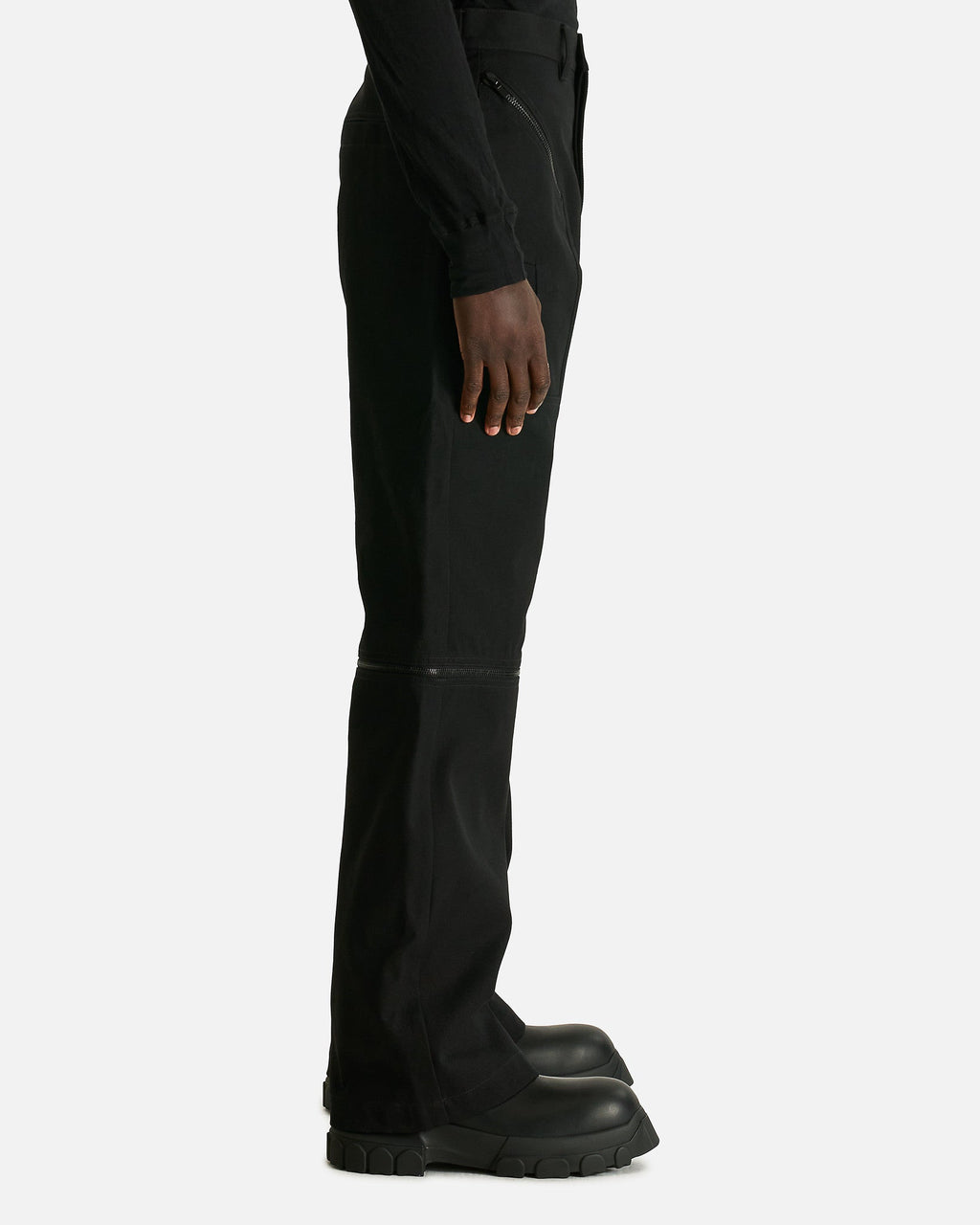 Оригінальна Strobe Convertible In Black Rick owens – вид ззаду