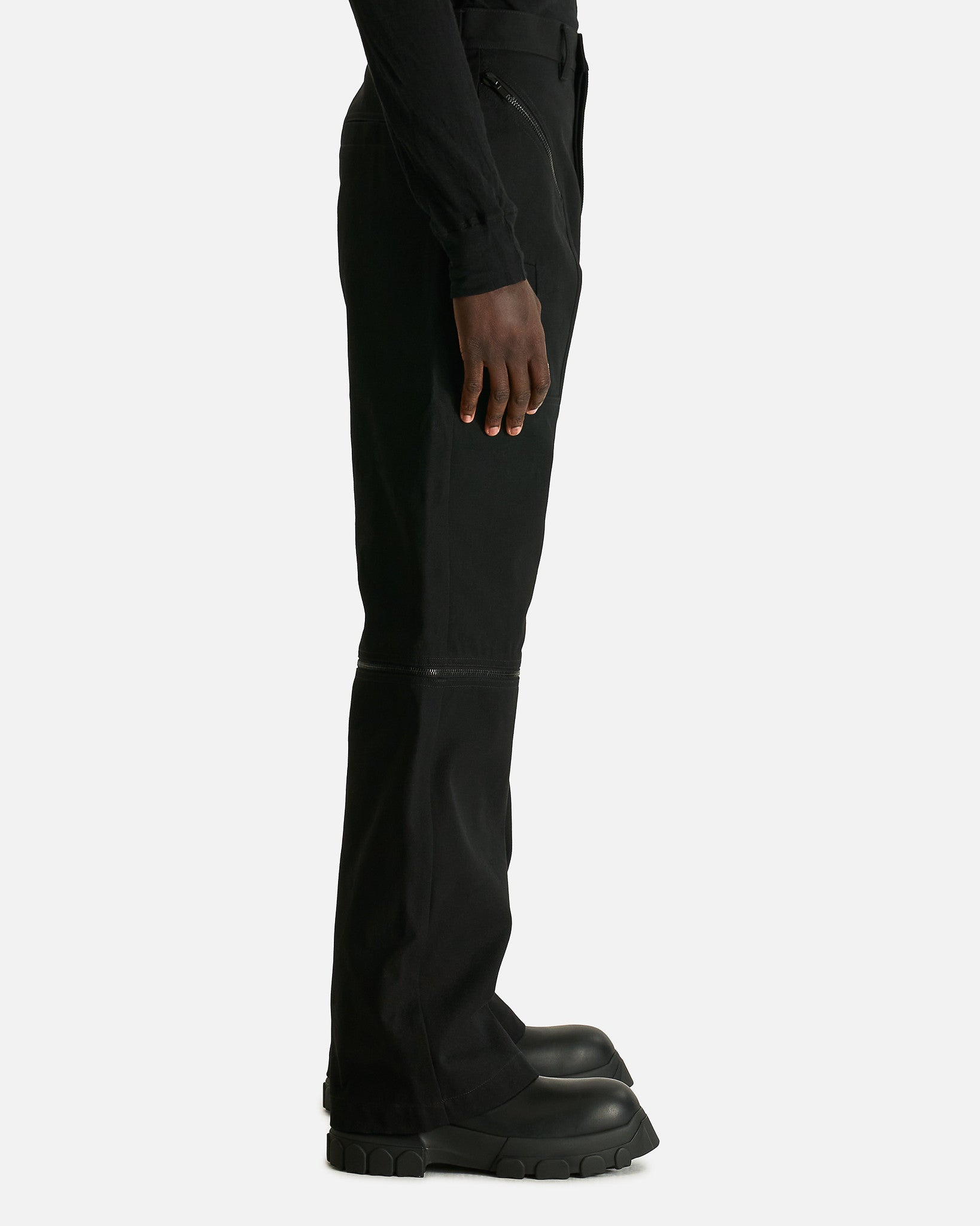 Оригінальна Strobe Convertible In Black Rick owens – вид ззаду