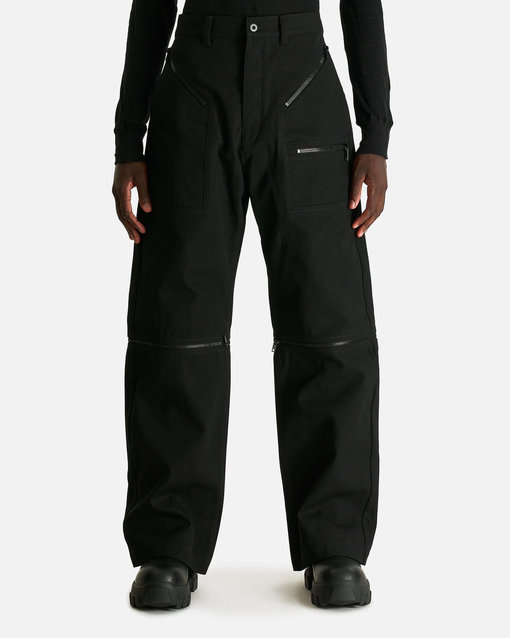 Оригінальна Strobe Convertible In Black Rick owens – боковий вид