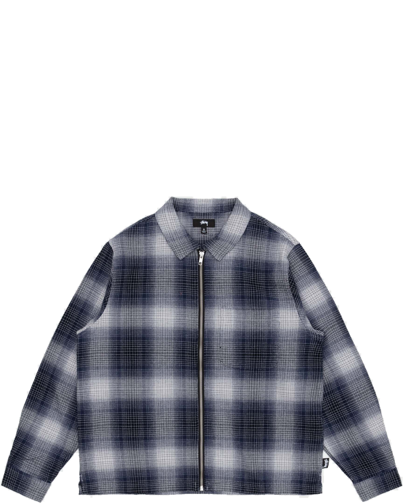 Jack Shadow Plaid Zip Shirt Stussy – Гарантія оригінальності
