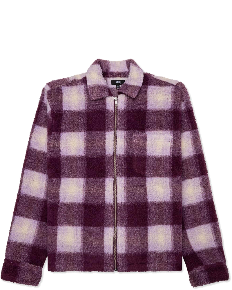 Zip Sherpa Shadow Plaid Stussy – Гарантія оригінальності