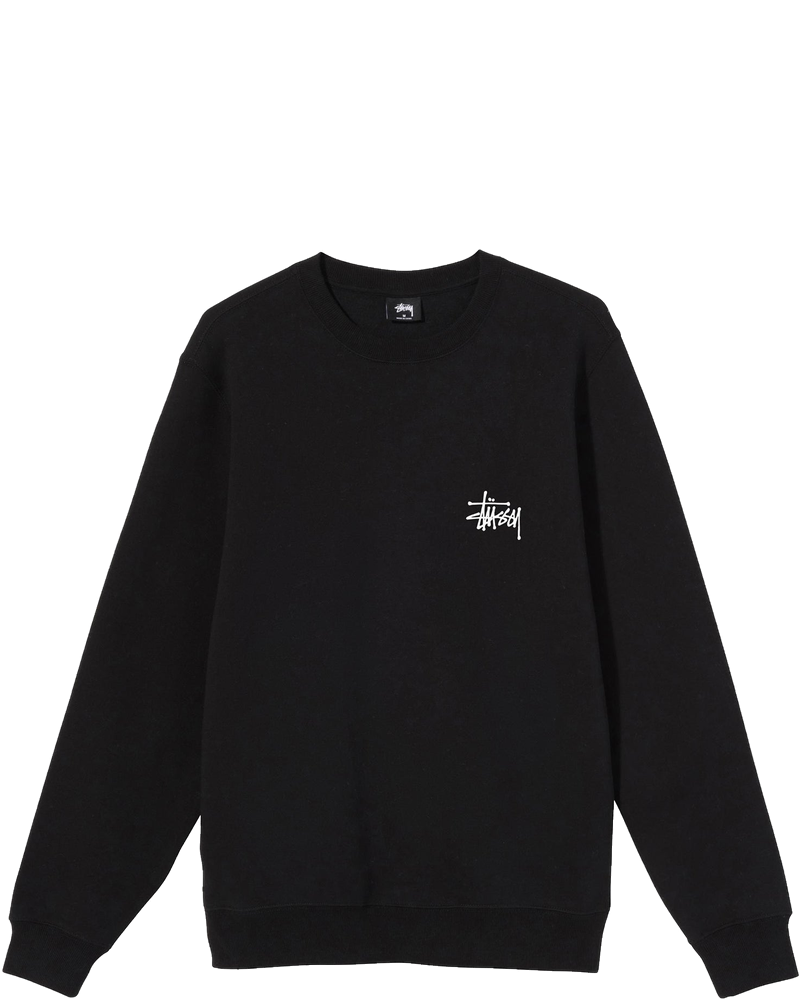 Men Basic Stussy Black Crew Stussy оригінал – Купити в Україні
