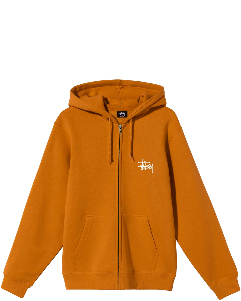 Men Basic Stussy Zip Caramel Hoodie Stussy оригінал – Купити в Україні