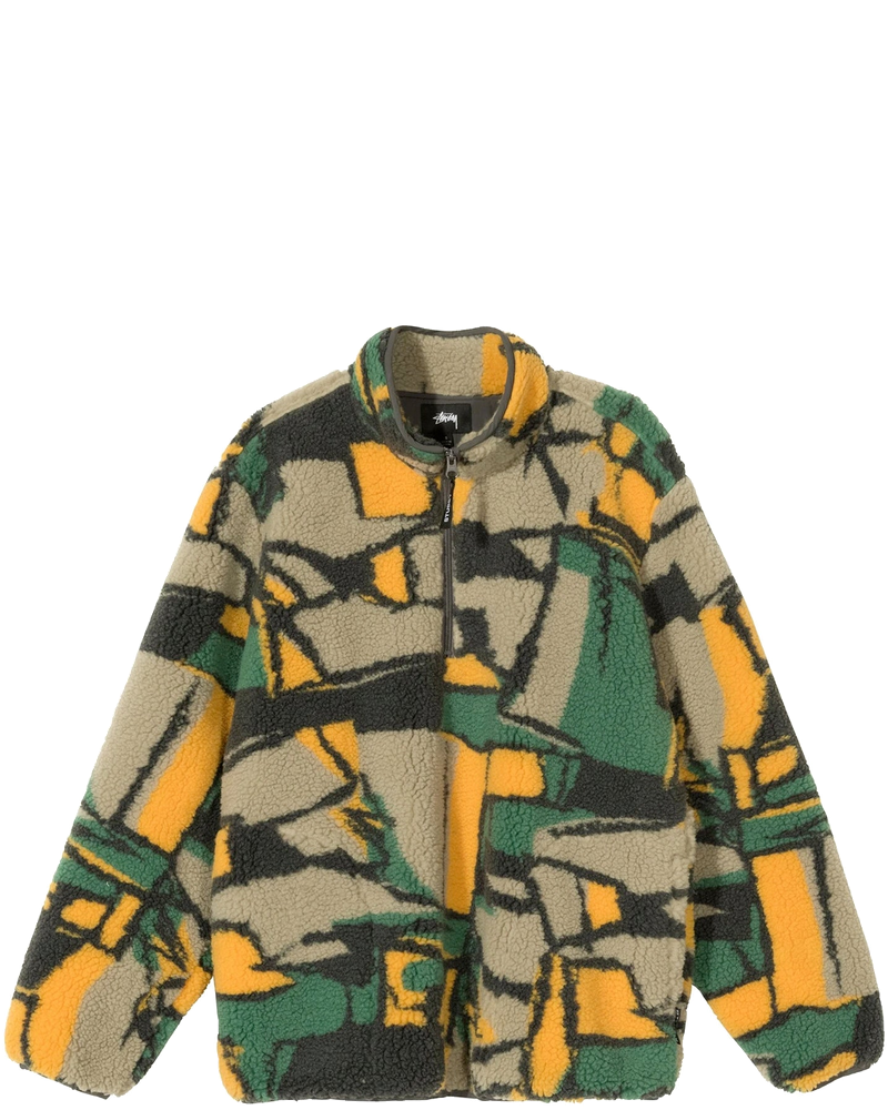 Womens Block Sherpa Pullover Sweatshirt Stussy – Гарантія оригінальності