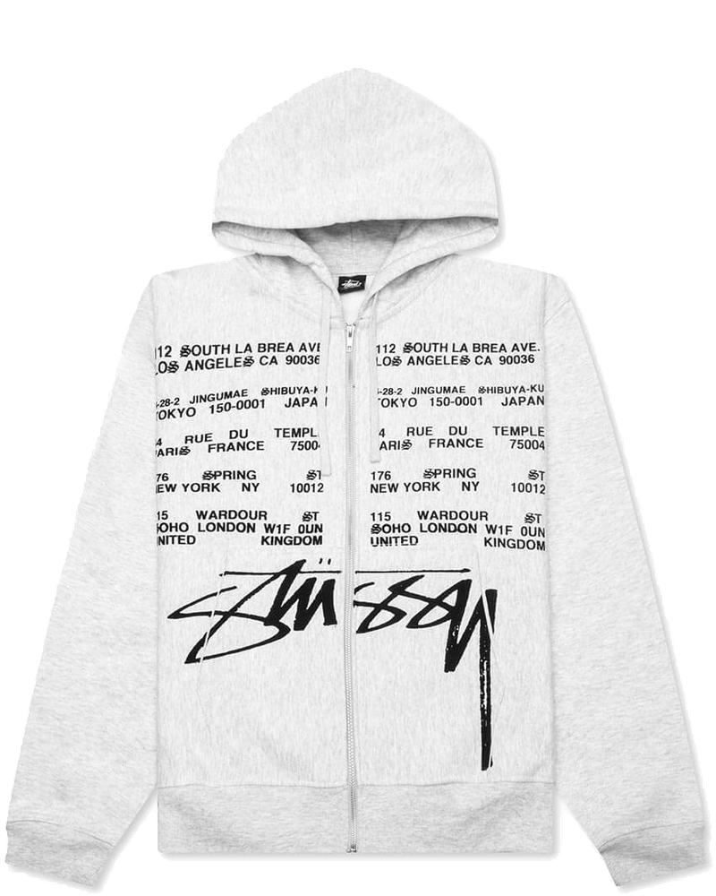 Locations Zip Hoodie Stussy оригінал – Купити в Україні