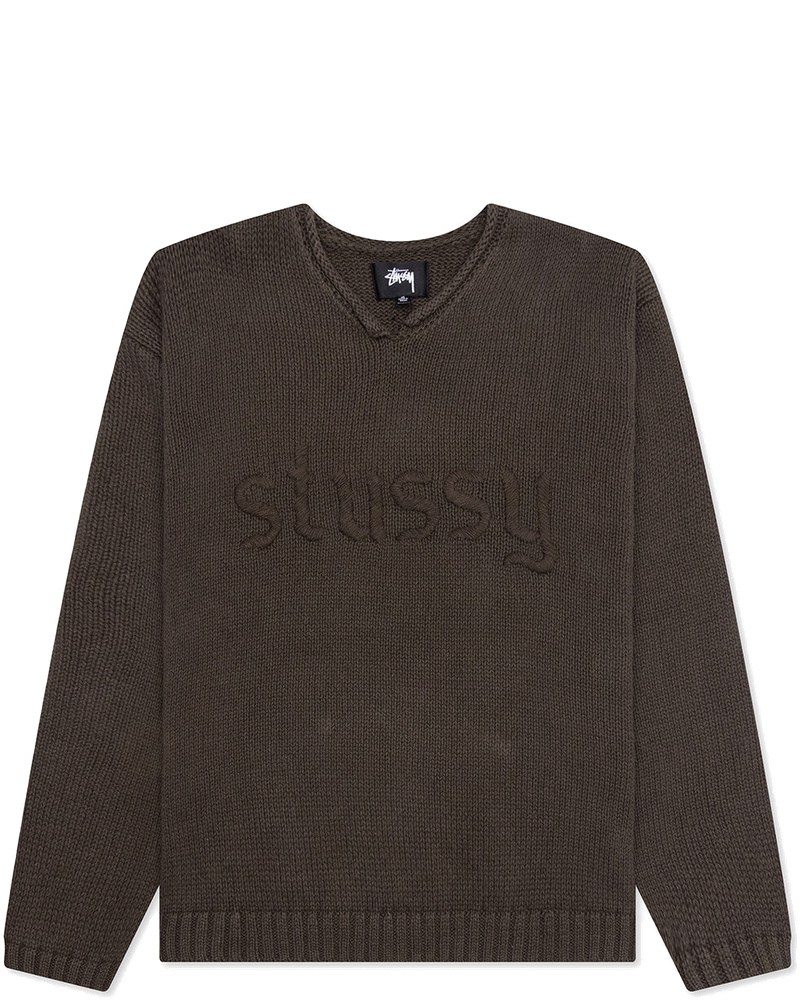 Оригінальна Roll V-Neck Logo Sweater Stussy