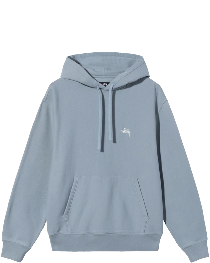 Mens Stock Logo Hoodie Slate Stussy – Гарантія оригінальності