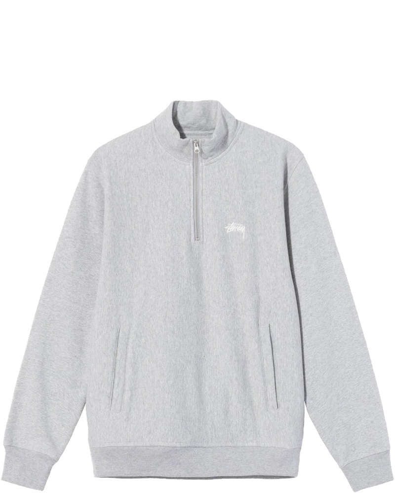 Mens Stock Logo Mock Grey Heather Stussy – Гарантія оригінальності