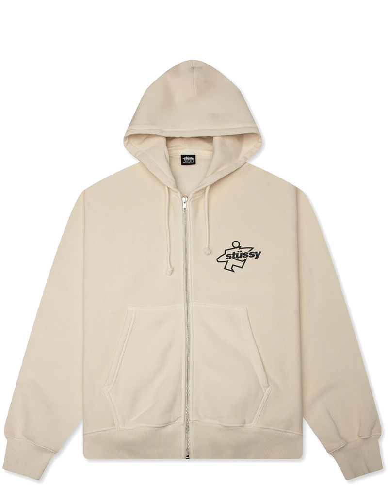 Surf Size Garment Dyed Zip Hood Stussy оригінал – Купити в Україні