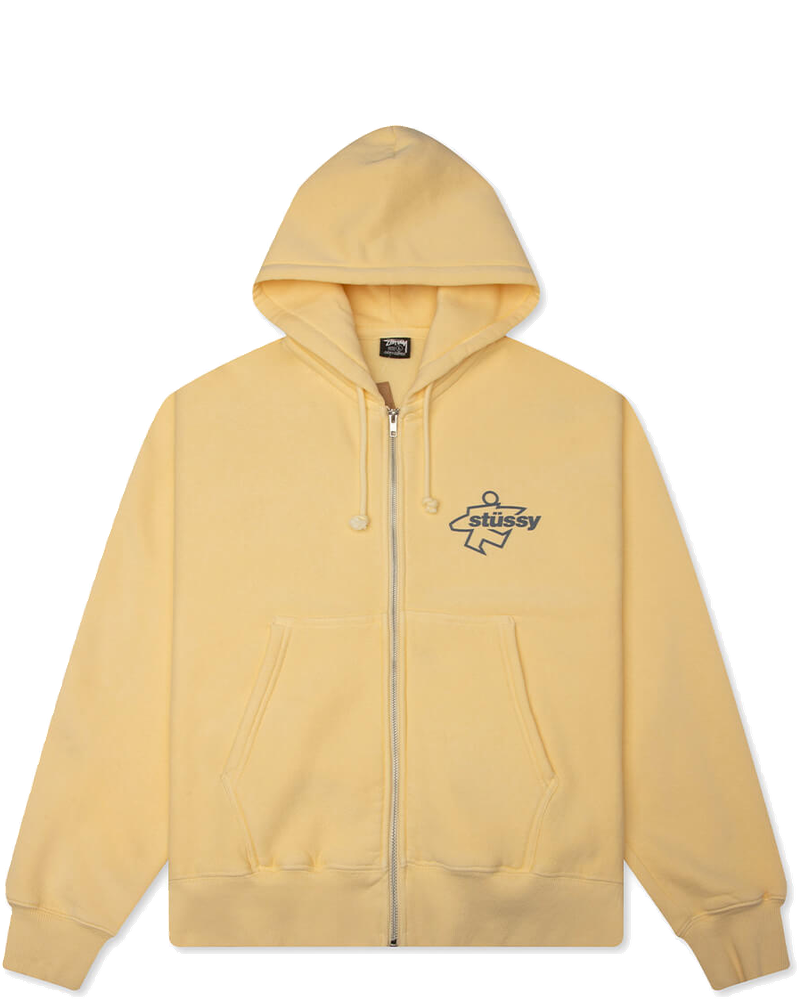 Surf Size Garment Dyed Zip Hood Stussy оригінал – Купити в Україні
