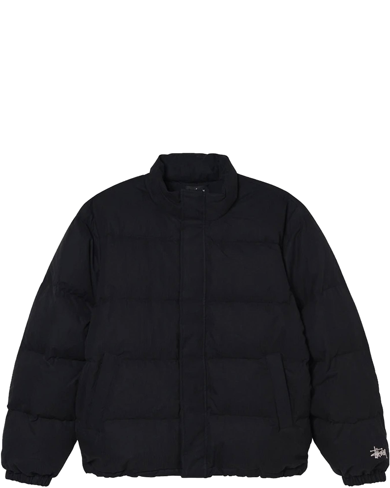 Mens Solid Puffer Jacket Black Stussy оригінал – Купити в Україні