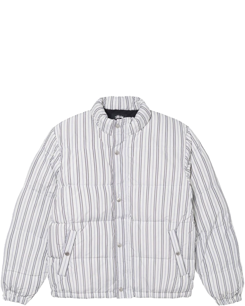 Mens Stripe Down Puffer Jacket Bone Stussy – Гарантія оригінальності