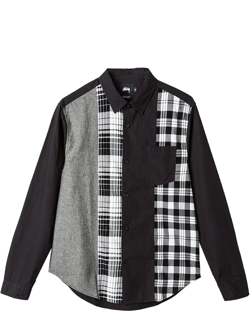Mixed Panel Shirt Mens Shirt Stussy оригінал – Купити в Україні