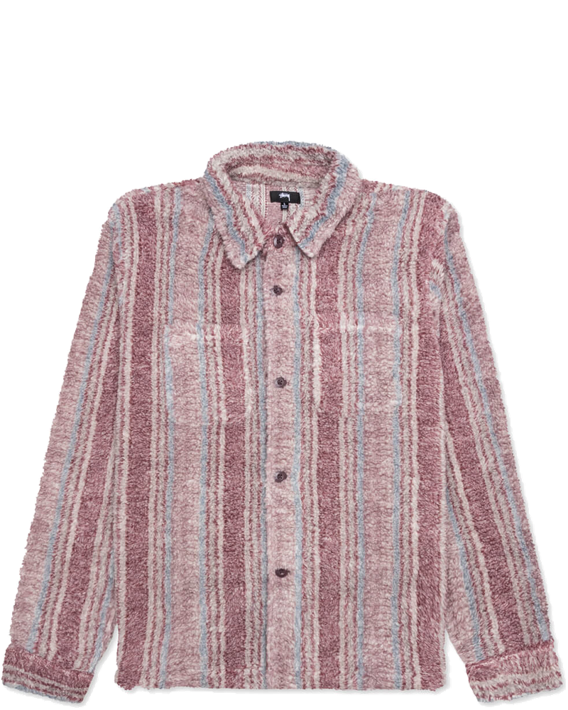Stripe Sherpa Shirt Stussy – Гарантія оригінальності