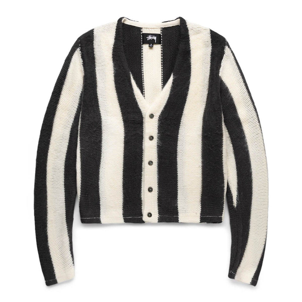 Stripe Brushed Cardigan Stussy оригінал – Купити в Україні – боковий вид