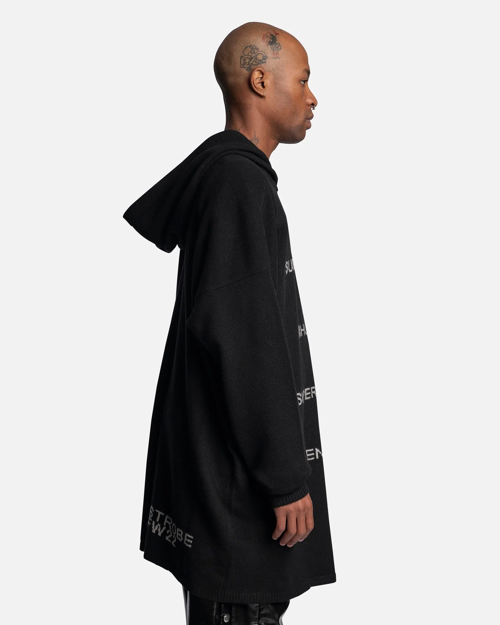 Оригінальна Subhuman Hooded Tommy In Black Rick owens – детальний вид