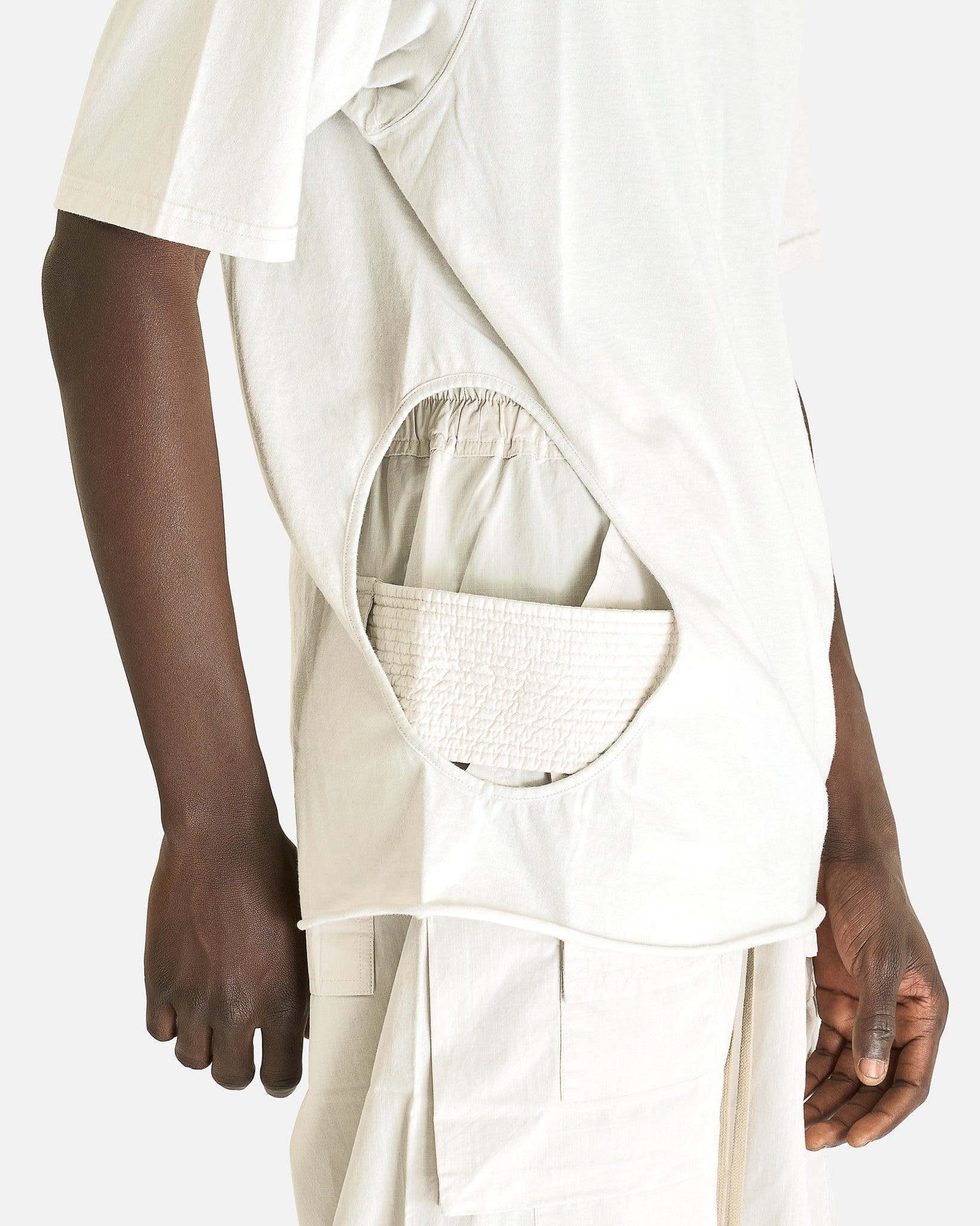 Subhuman Jumbo Ss T In Milk Wash Rick owens – Гарантія оригінальності – збільшений вид