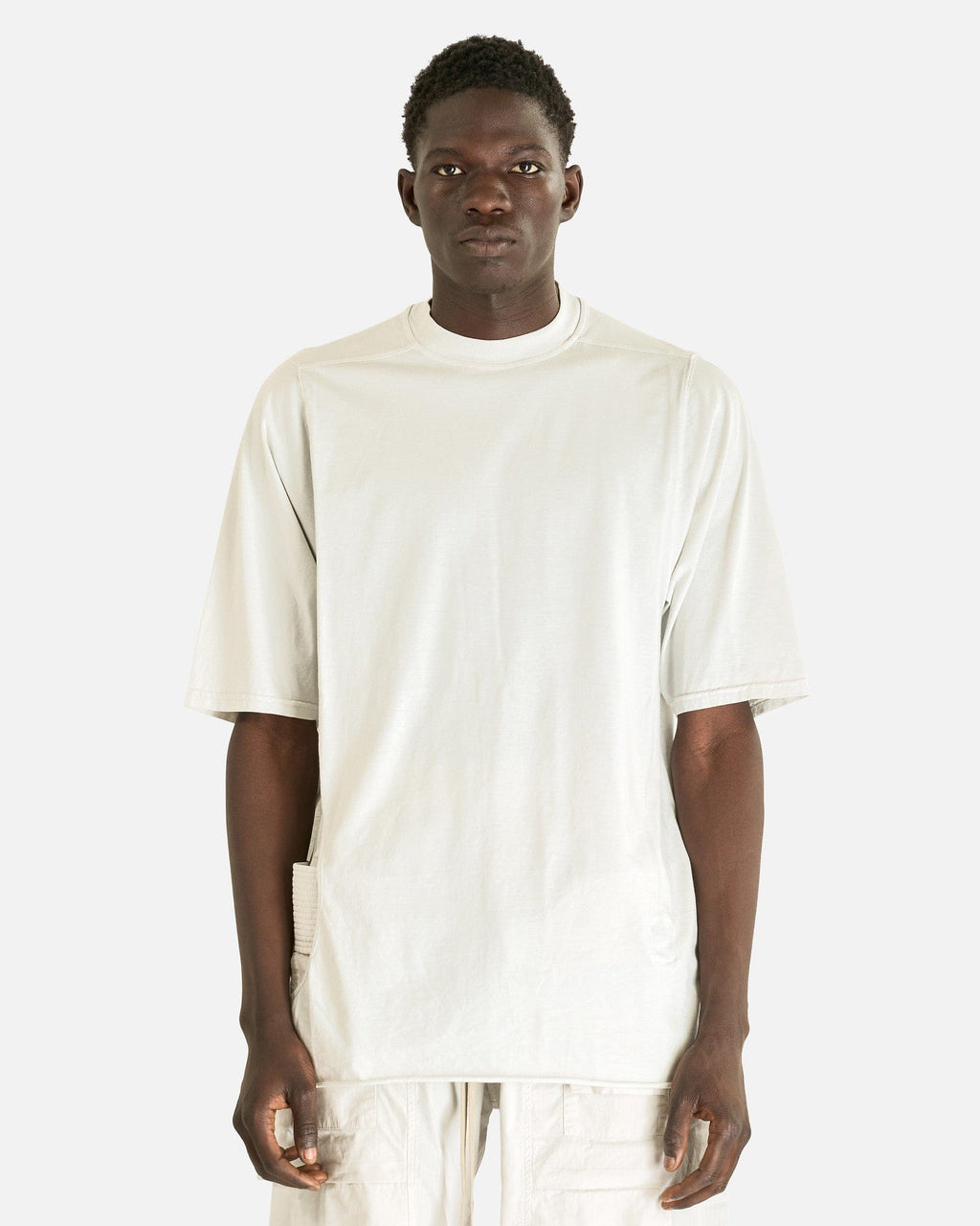 Subhuman Jumbo Ss T In Milk Wash Rick owens – Гарантія оригінальності – боковий вид