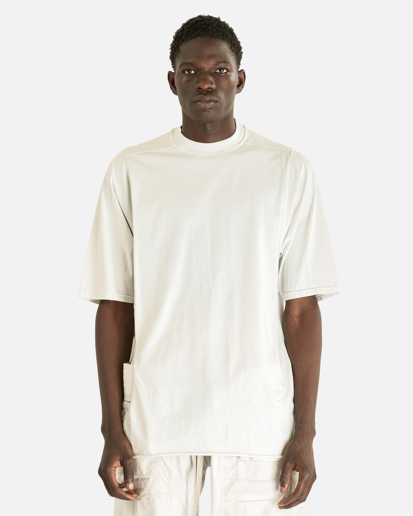 Subhuman Jumbo Ss T In Milk Wash Rick owens – Гарантія оригінальності – боковий вид