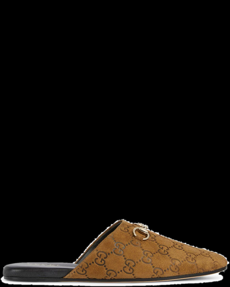 BG_REMOVED_CATALOG_SUEDE CLOG WITH HORSEPOWER - GUCCI