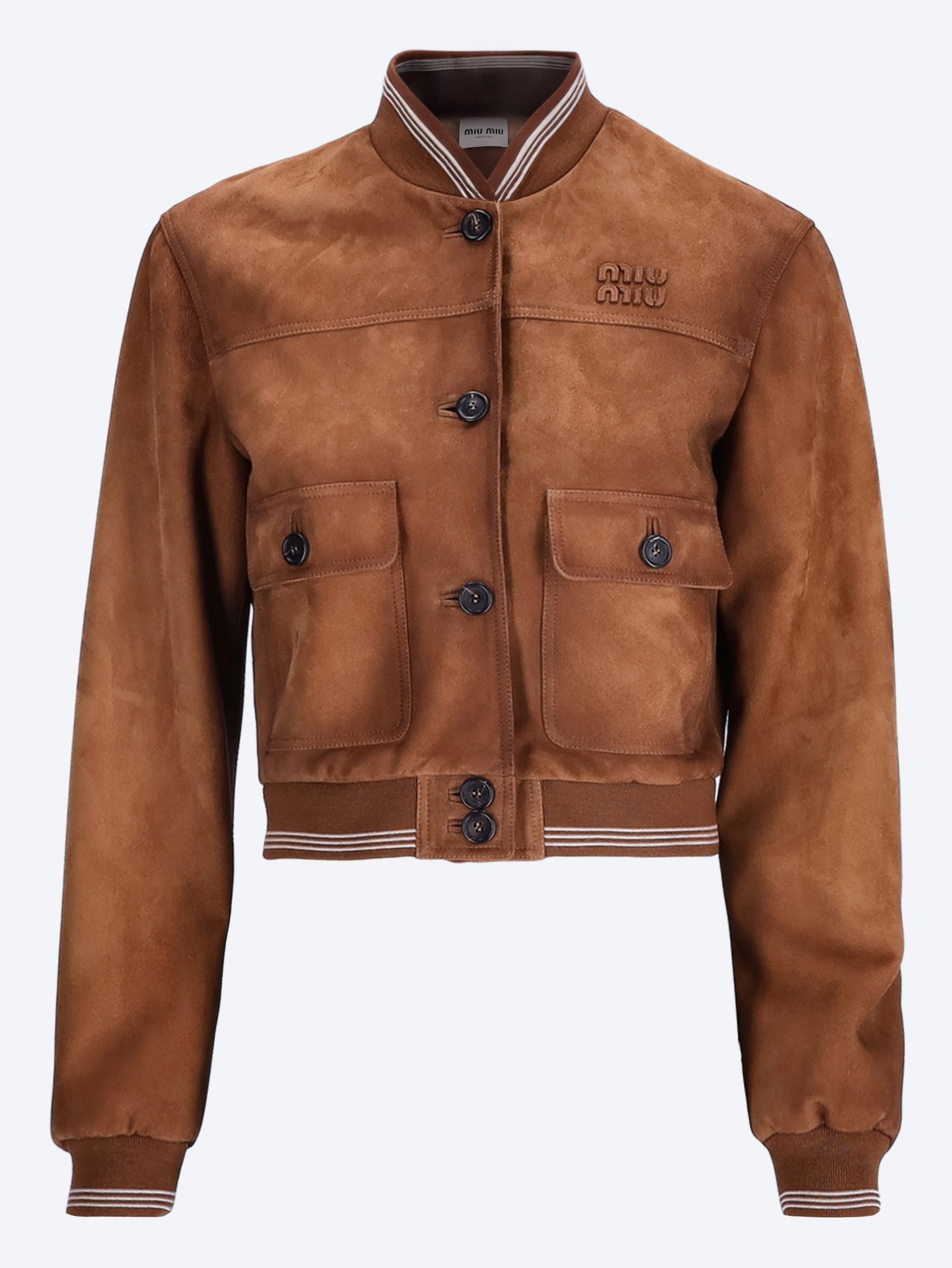 Suede Lamb Leather Jacket Miu miu оригінал – Купити в Україні – боковий вид