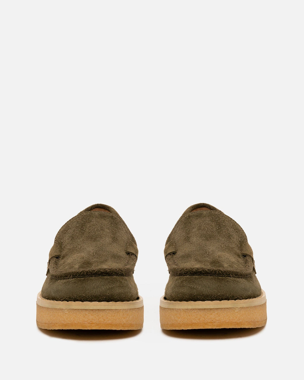 Оригінальна Suede Loafers In Military Green Maison margiela – збільшений вид