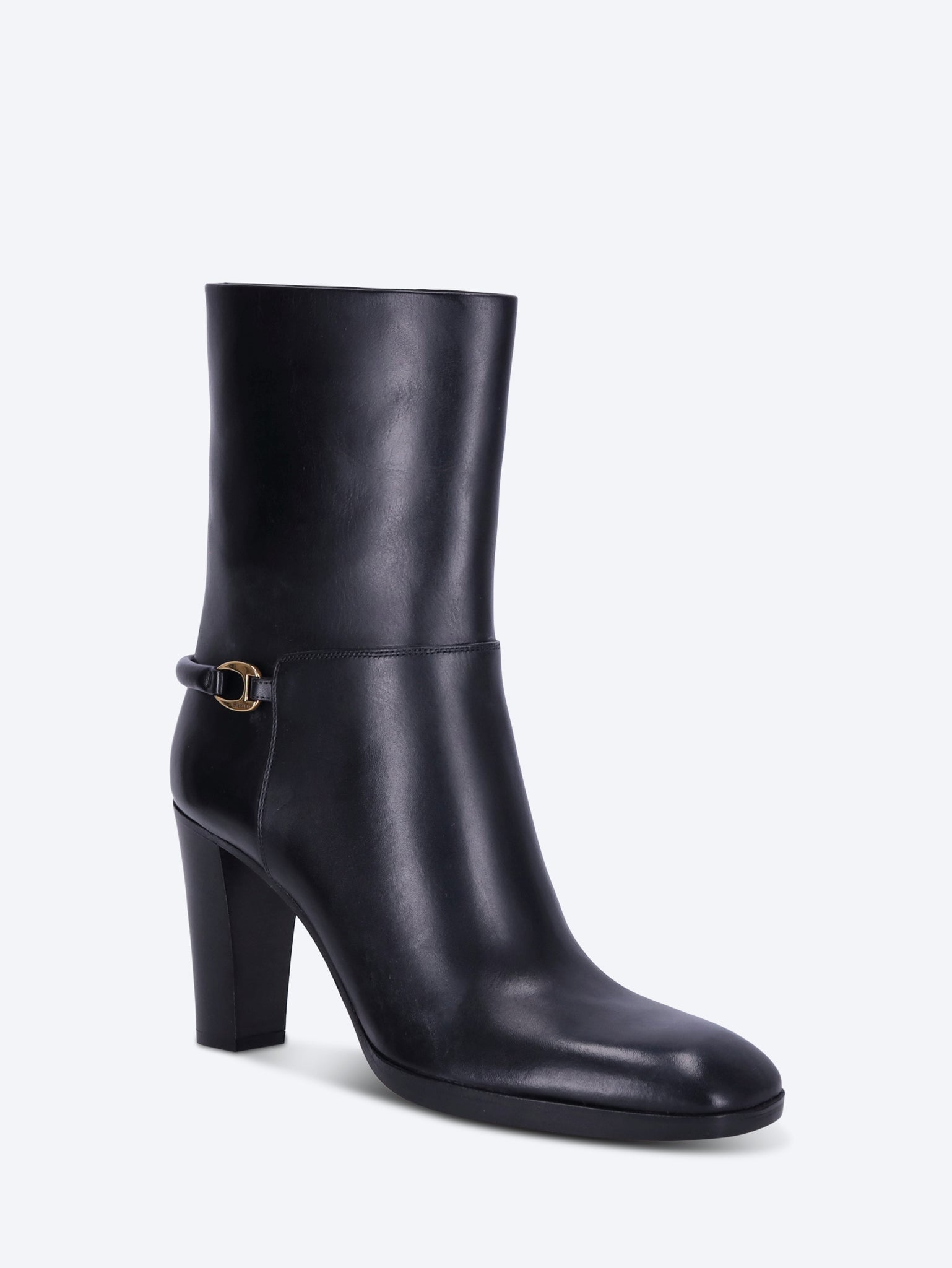 Оригінальна Sulpice 80 Smooth Leather Ankle Boots Saint laurent – вид ззаду