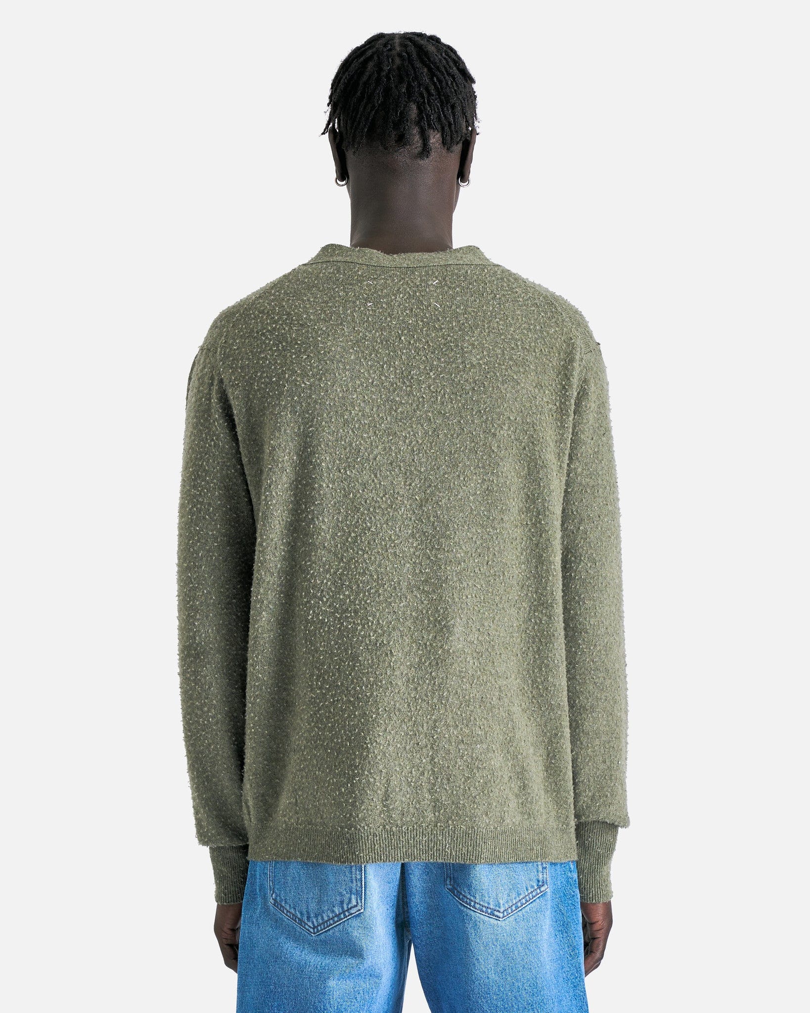 Оригінальна Summer Cashmere Cardigan In Moss Maison margiela – детальний вид