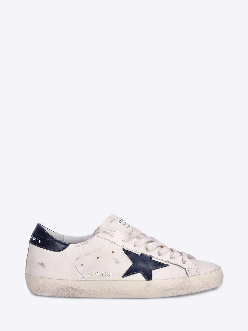 Super-Star Nappa Shiny Leather Star Sneakers Golden goose оригінал – Купити в Україні – боковий вид