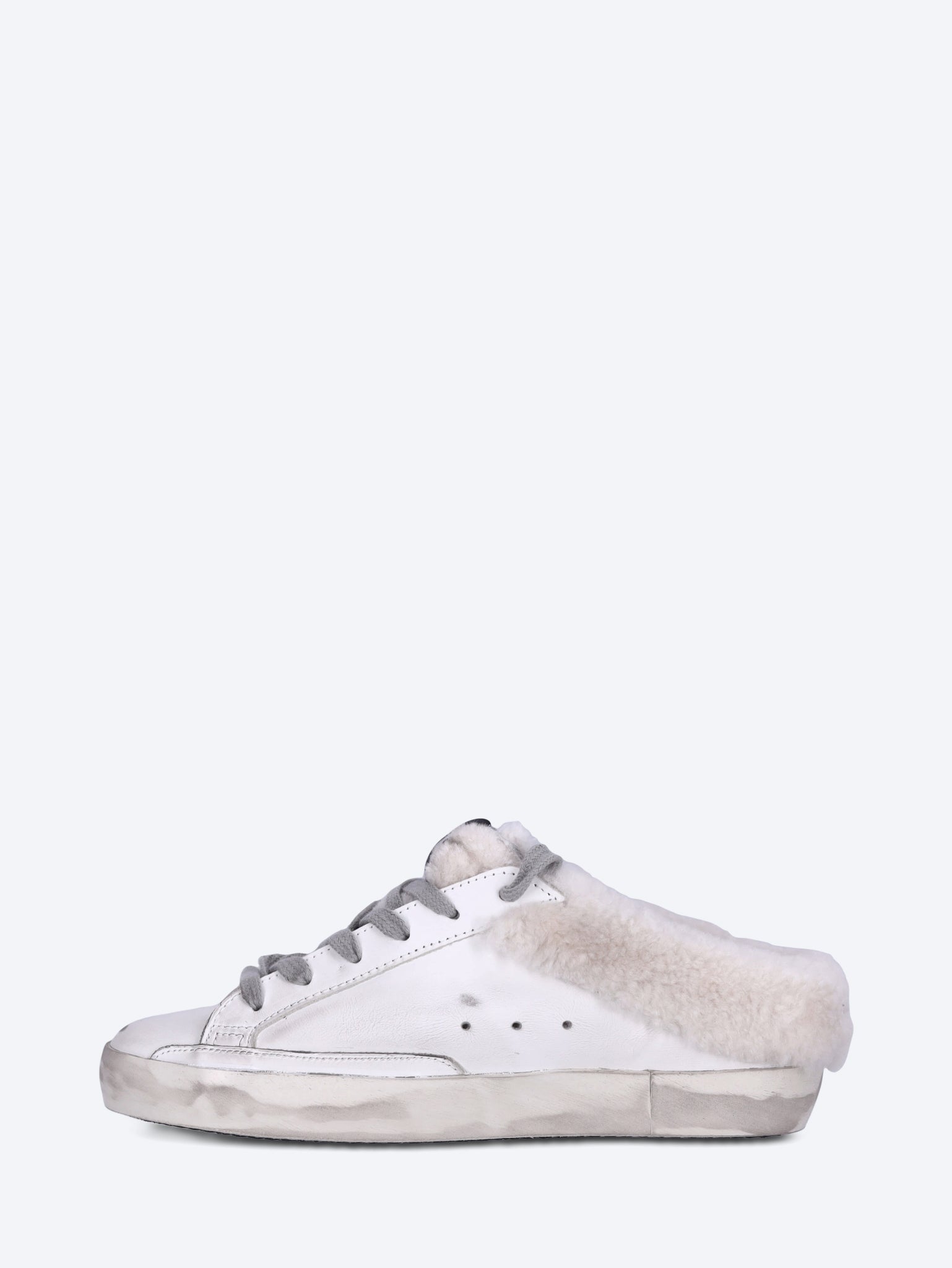 Super Star Sabot Leather Upper Glitter Star Shearling Sneakers Golden goose оригінал – Купити в Україні – збільшений вид