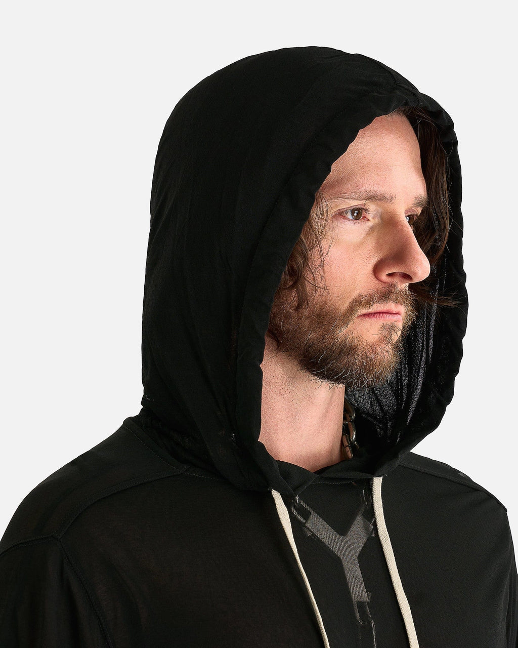 Оригінальна T-Shirt Hoodie In Black Rick owens – збільшений вид