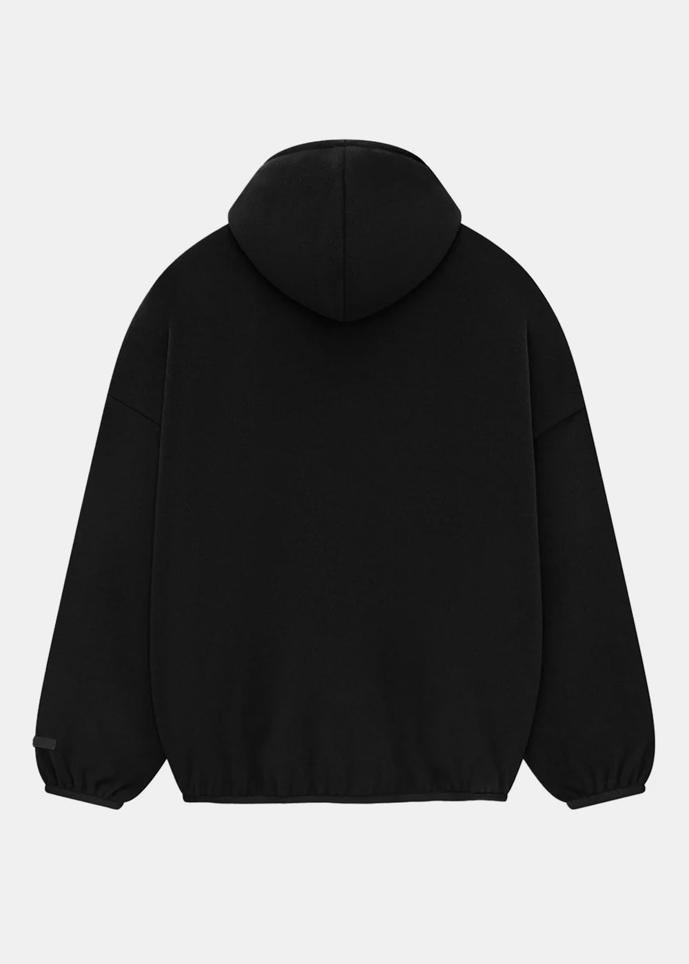 Black Brushed Yarn Hoodie Fear of god – Гарантія оригінальності – вид ззаду