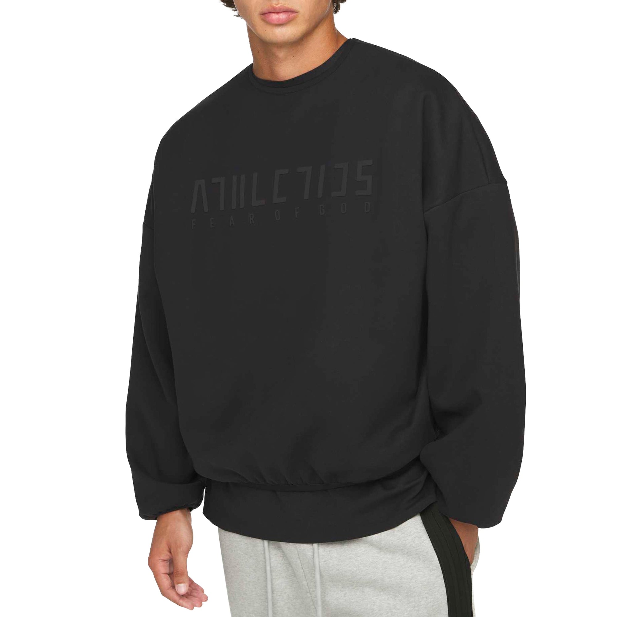 X Fear Of God Athletics Suede Fleece Crewneck Adidas оригінал – Купити в Україні – збільшений вид - ADIDAS
