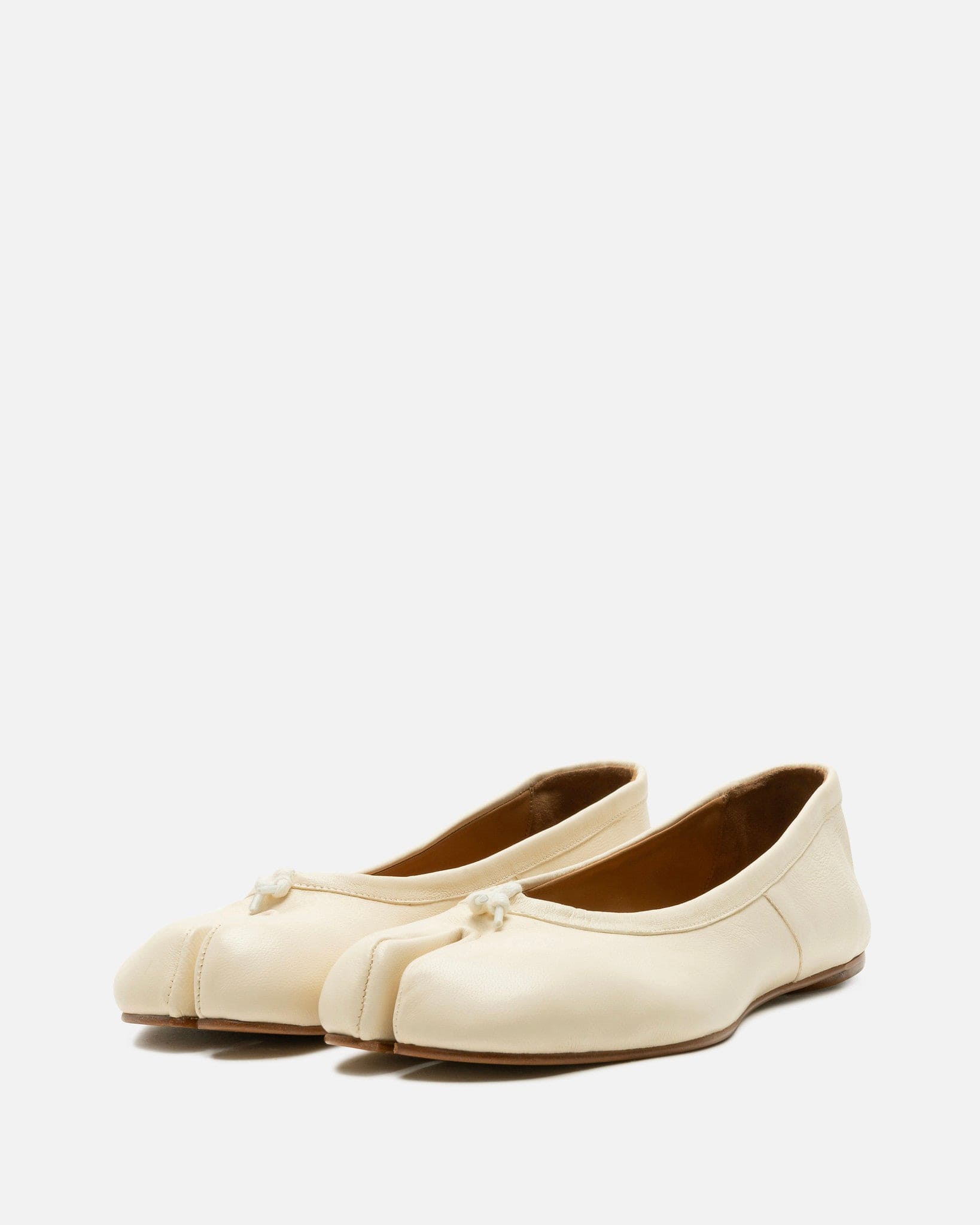 Tabi Ballerina Flat In White Maison margiela – Гарантія оригінальності – вид ззаду