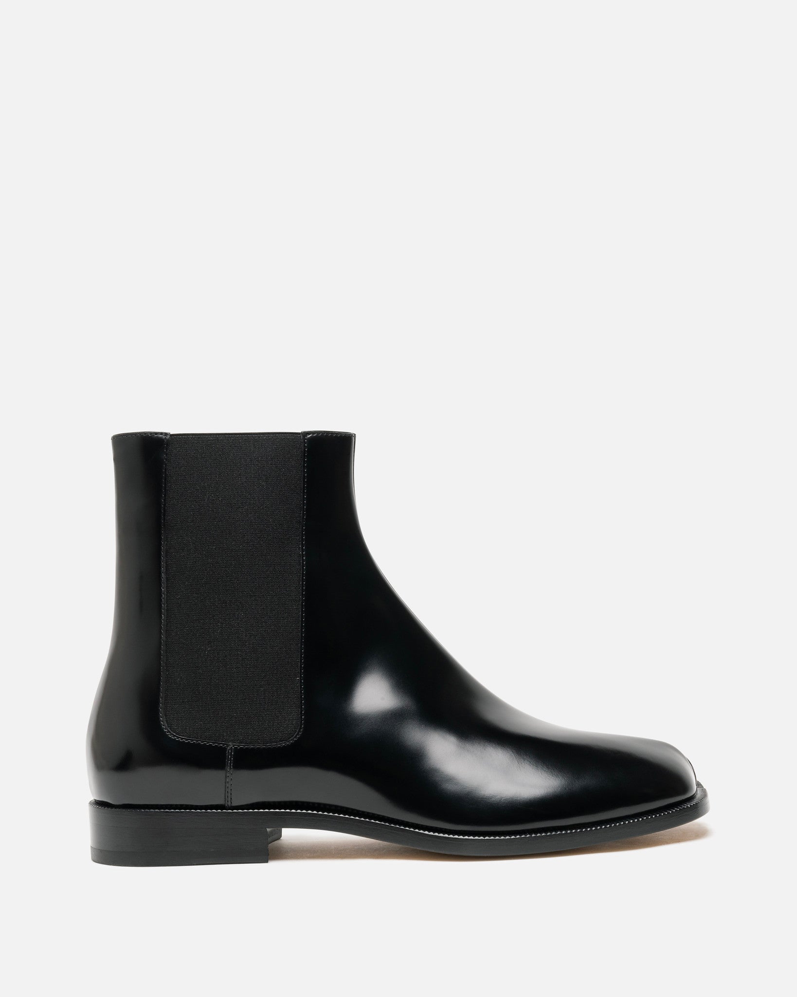 Tabi Chelsea Boots In Black Maison margiela – Гарантія оригінальності – боковий вид