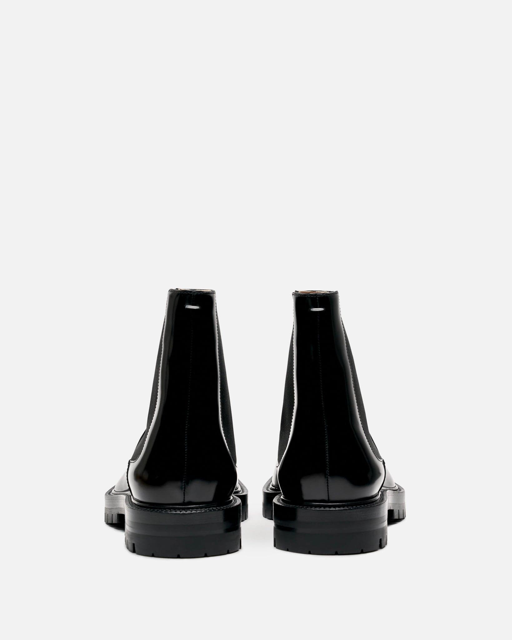 Оригінальна Tabi County Chelsea Boot In Black Maison margiela – вид ззаду