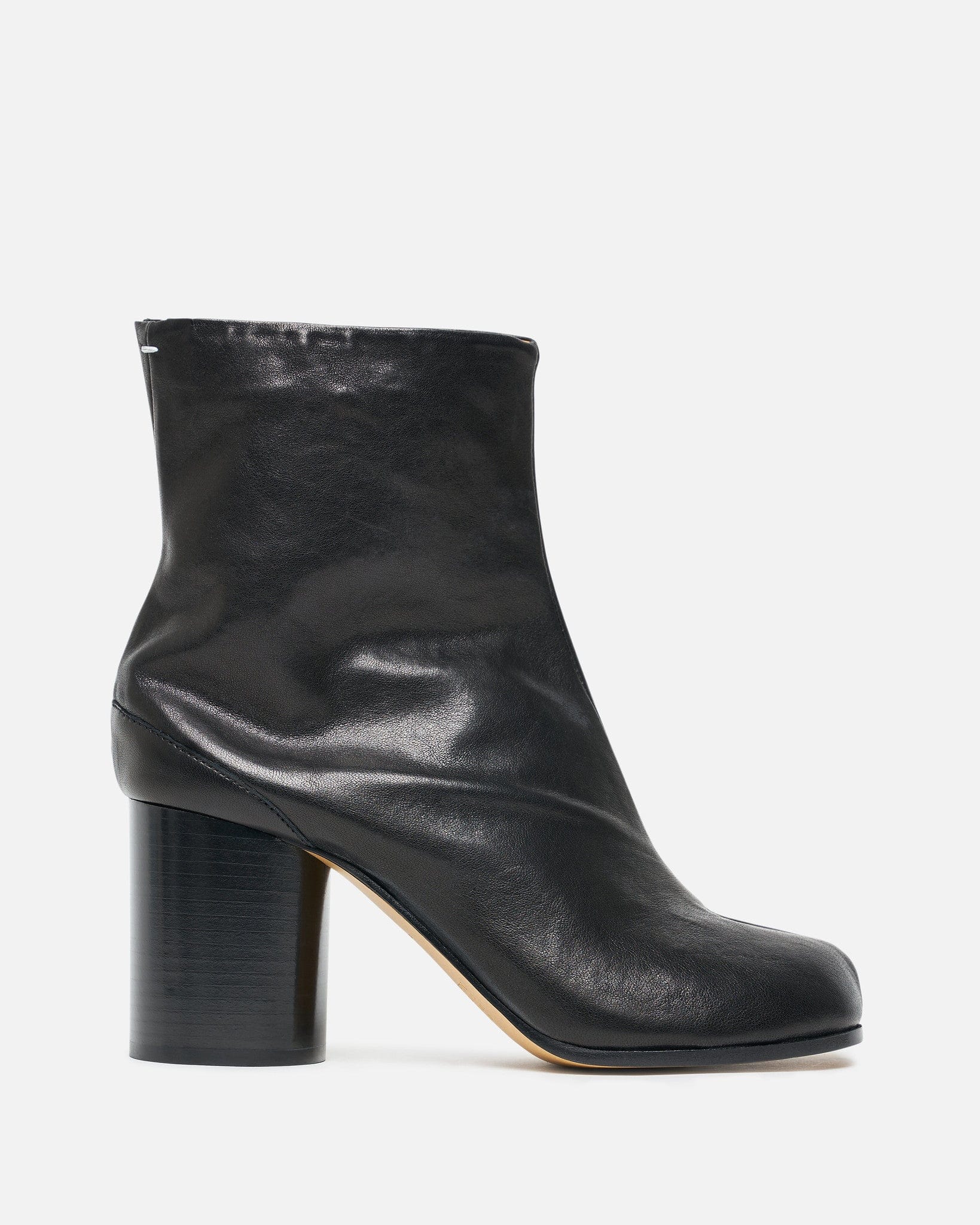 Tabi Leather Ankle Boots In Black Maison margiela оригінал – Купити в Україні – боковий вид