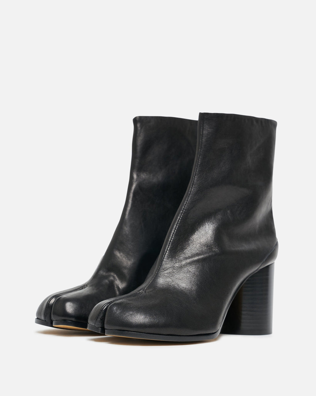 Tabi Leather Ankle Boots In Black Maison margiela оригінал – Купити в Україні – вид ззаду