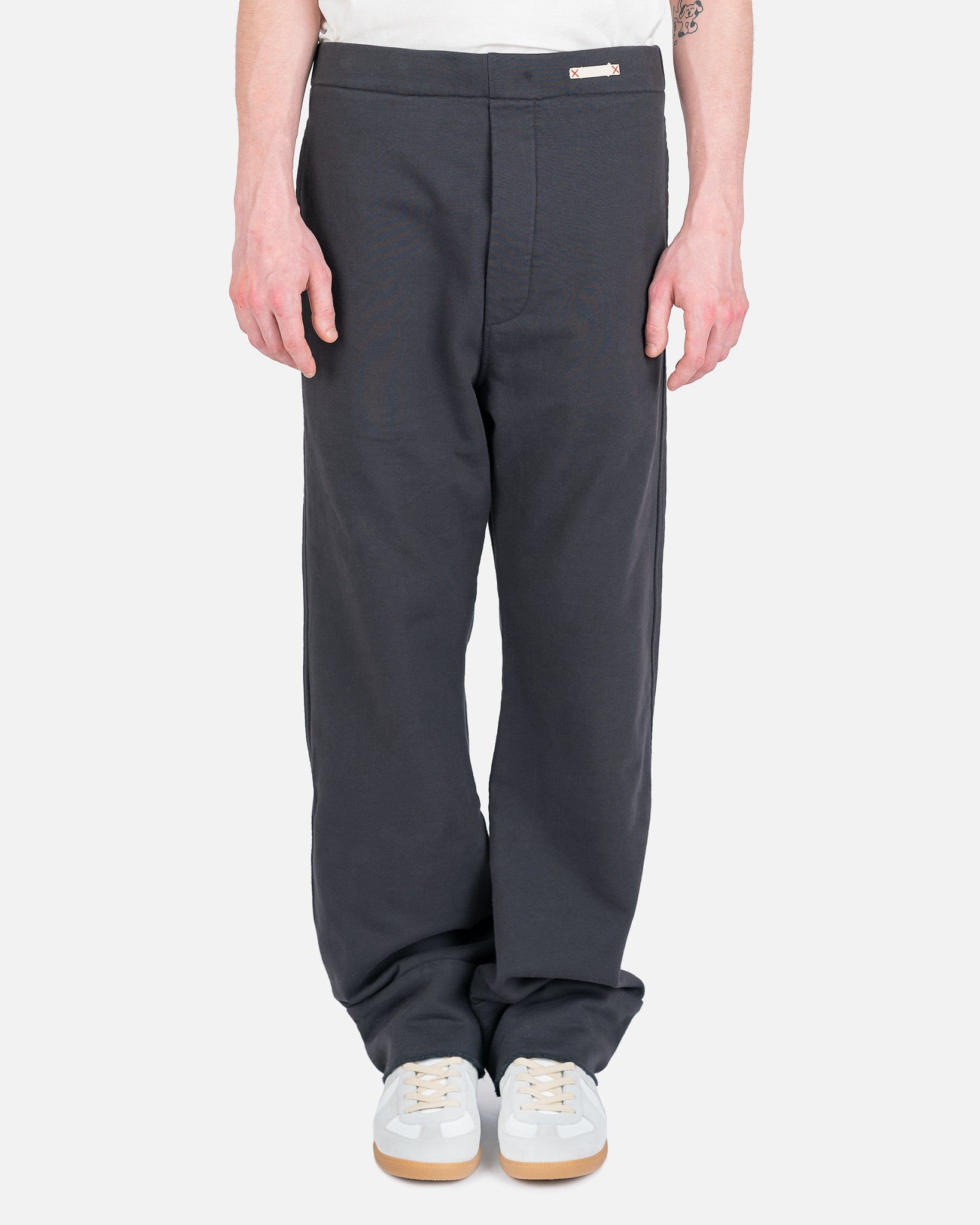 Tailored Trousers In Steel Grey Maison margiela – Гарантія оригінальності – боковий вид