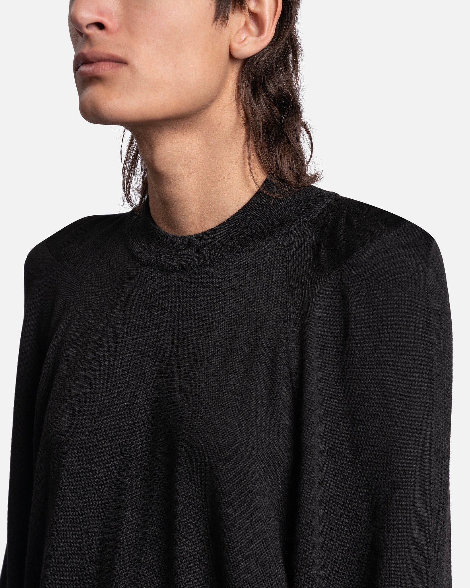 Tec Sweater In Black Rick owens – Гарантія оригінальності – збільшений вид