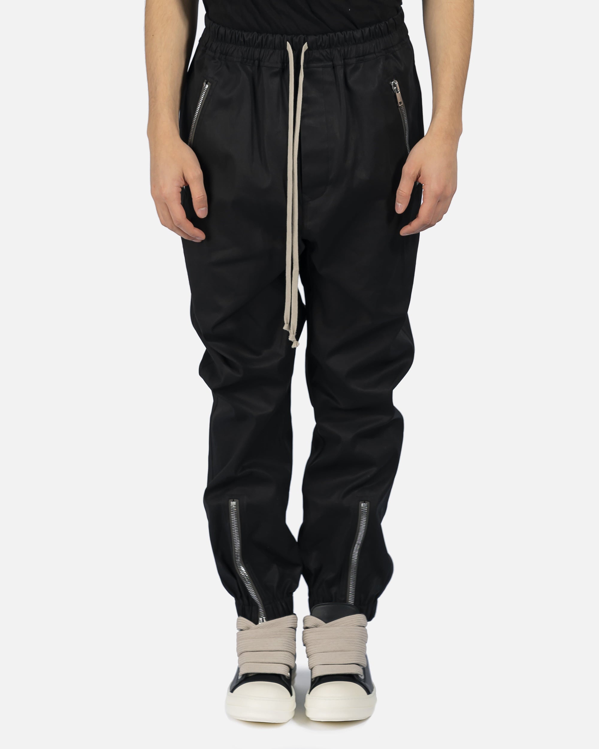 Tecuatl Track Pant In Black Rick owens – Гарантія оригінальності – боковий вид
