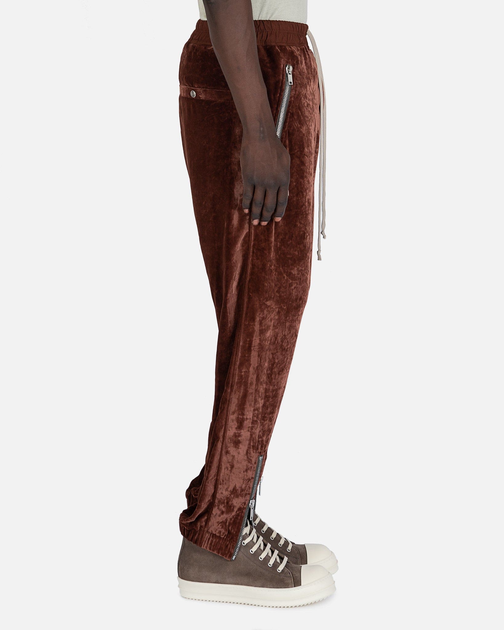 Tecuatl Track Pant In Macassar Rick owens – Гарантія оригінальності – вид ззаду