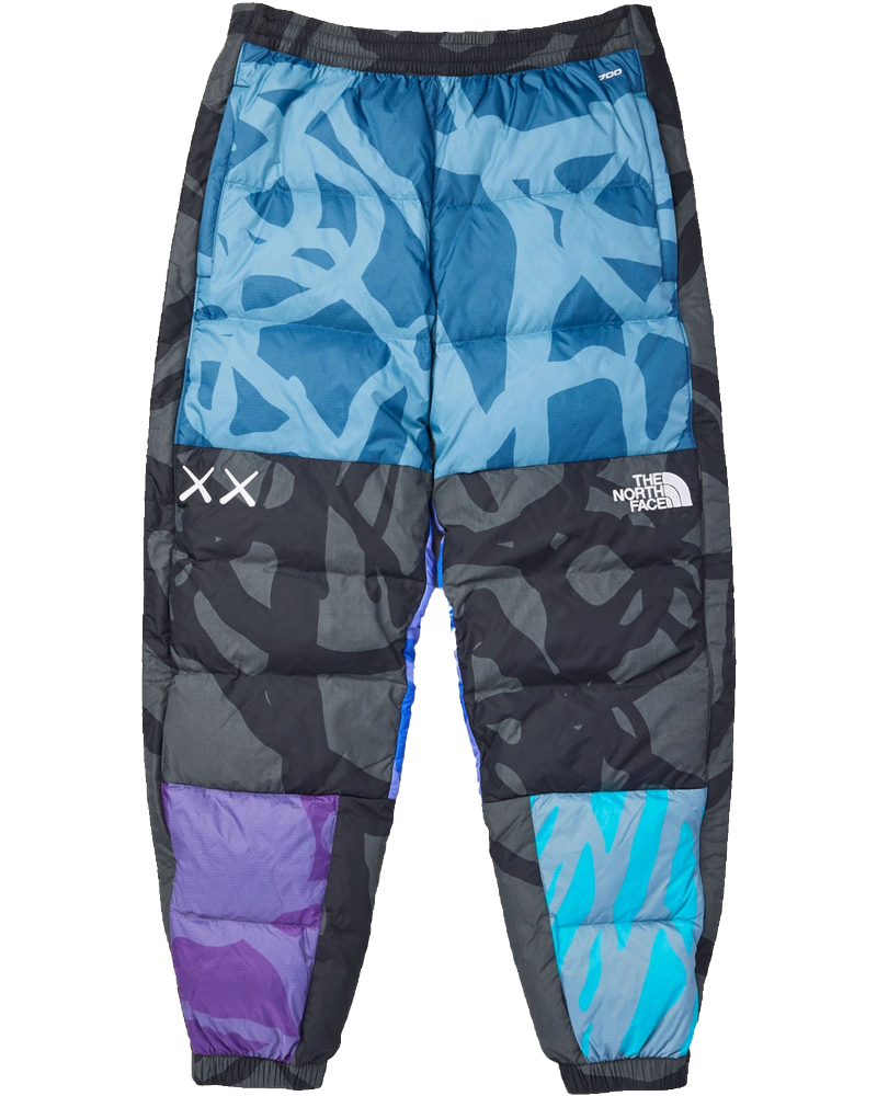 Mens XX Kaws Retro 1997 Nuptse Pants Blue Nuptse Print The north face оригінал – Купити в Україні