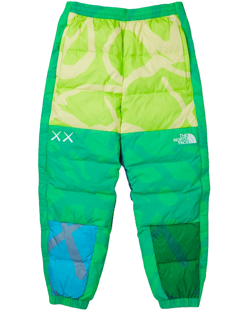 Mens XX Kaws Retro 1996 Nuptse Pants Safety Green Nuptse Print The north face оригінал – Купити в Україні
