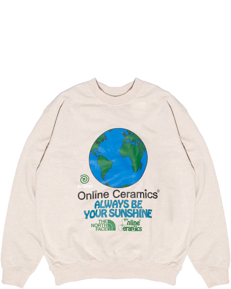 X Online Ceramics Mens Graphic Crew Sweatshirt White Regrind The north face оригінал – Купити в Україні