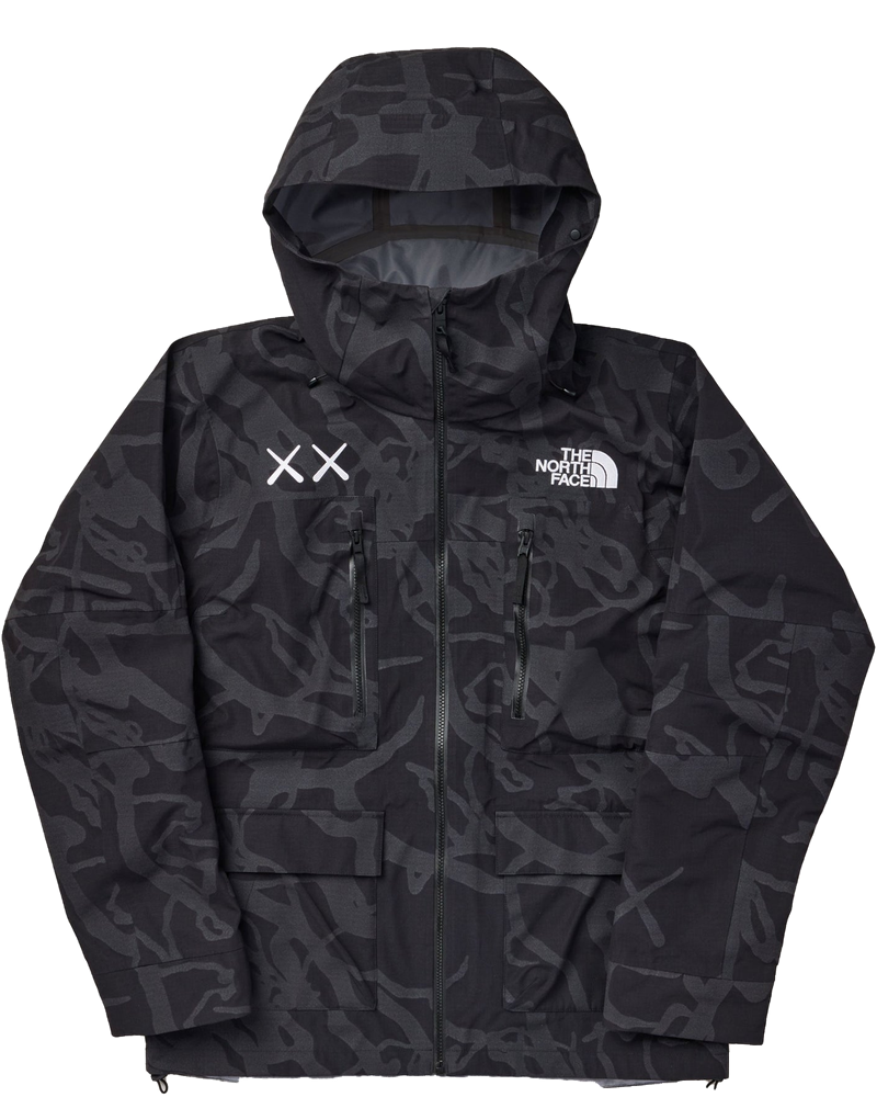 XX Kaws Mens Freeride Jacket Black Dragline Printe The north face – Гарантія оригінальності