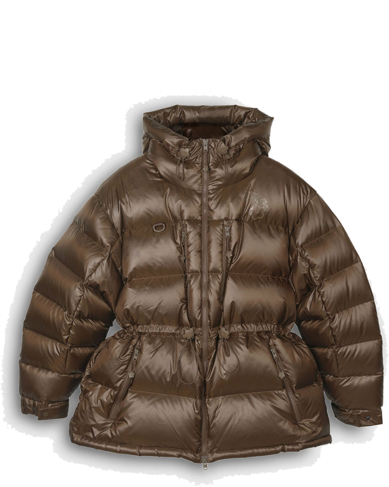 X Cecilie Bahnsen Himalayan Quilted Down Parka Soil Brown The north face – Гарантія оригінальності