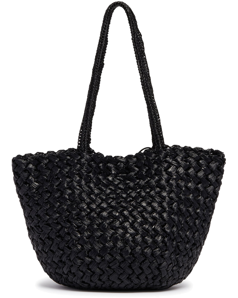 Оригінальна Black Estelle Two Raffia Tote The row